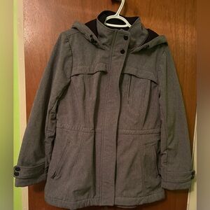 Women’s Calvin Klein Gray Hooded Jacket US L